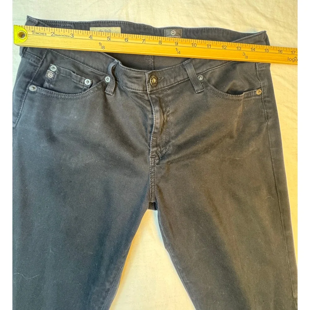 AG Adriano Goldschmied The Stilt Cigarette Leg Black Jeans 32R LSN1110-F-SBA - Picture 8 of 13